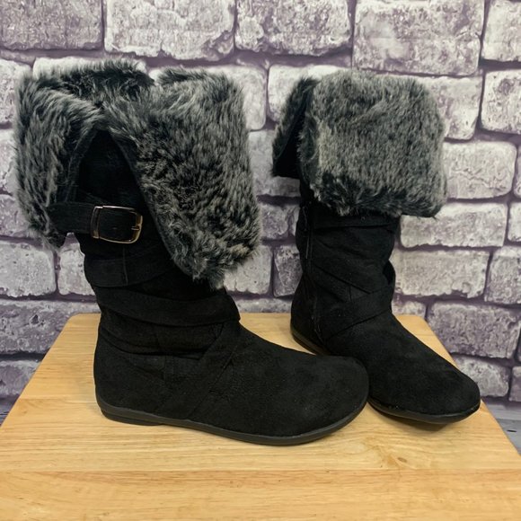 Journee Collection Shoes - Journee Collection Black Boots Size 8